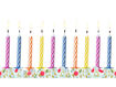 Picture of BIRTHDAY CANDLES MIX - 10 PACK